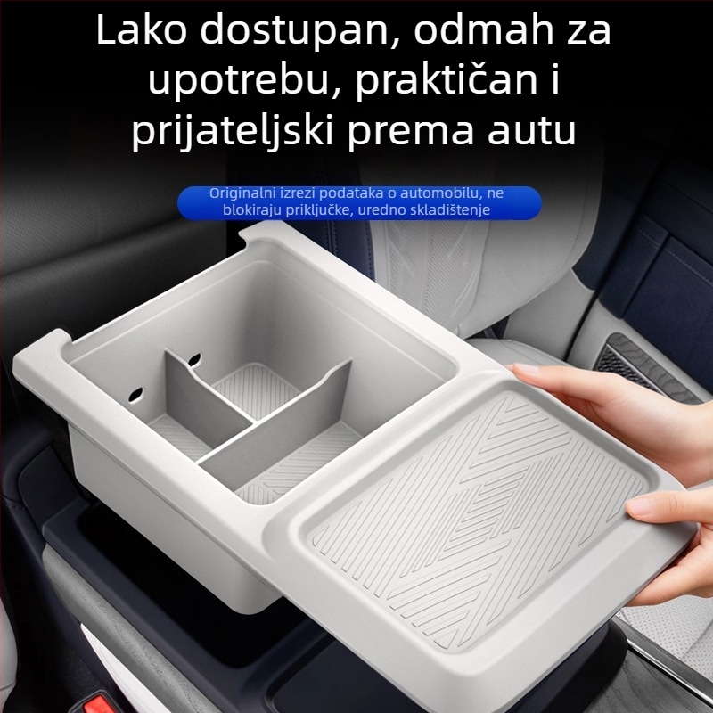 Silikonska kutija za središnju konzolu — potpuno prekrivanje naslona za ruku, klik ugradnja, Zeekr 9X