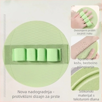 Tuš masažna četka, silikon, snažan eksfolijator, bezbolna i izdržljiva, univerzalna upotreba.