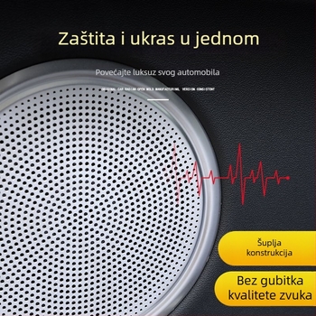 Dekorativna mrežasta maska zvučnika A-stupa Land Rover Discovery Sport, maska za zvučnik visokih frekvencija i zvučnik vrata, materijal aluminijska legura i ABS, montaža ljepilom