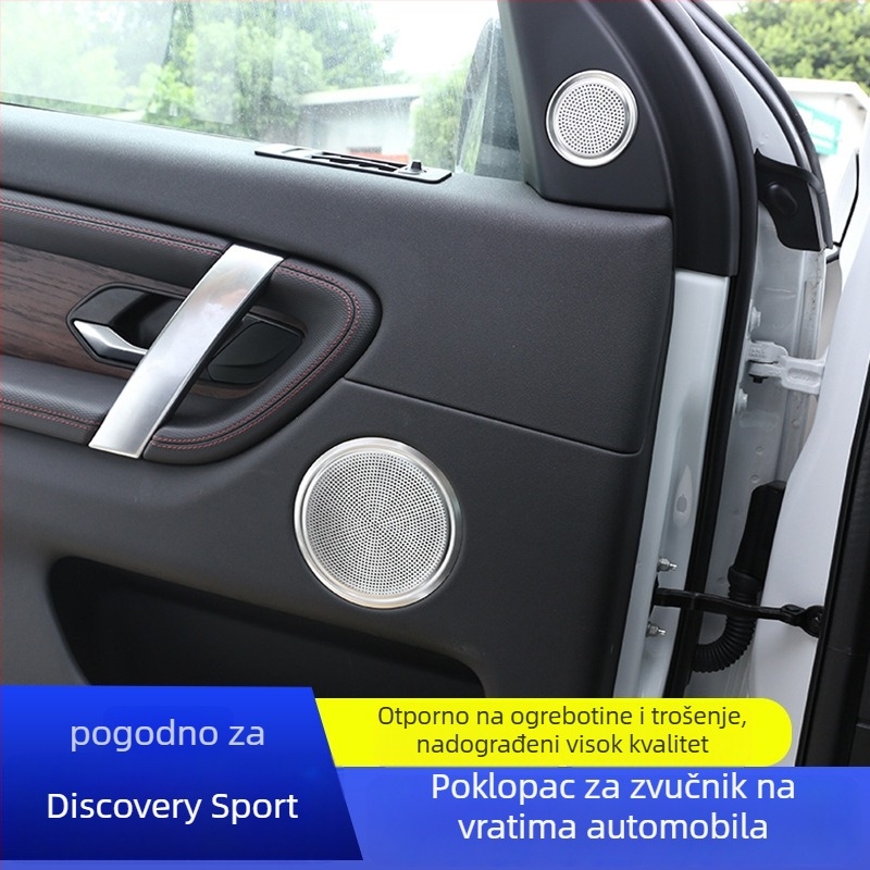 Dekorativna mrežasta maska zvučnika A-stupa Land Rover Discovery Sport, maska za zvučnik visokih frekvencija i zvučnik vrata, materijal aluminijska legura i ABS, montaža ljepilom