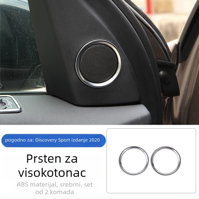 Dekorativna mrežasta maska zvučnika A-stupa Land Rover Discovery Sport, maska za zvučnik visokih frekvencija i zvučnik vrata, materijal aluminijska legura i ABS, montaža ljepilom