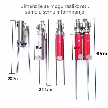 Metalni držač za štapove s bazom za tlo (Podrijetlo: Kina; Materijal: Metal; Licencirana privatna marka: Ne)