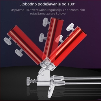 Držač za štap za pecanje na tlu, baza od aluminijske legure, nije sklopiv, nije okretan