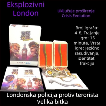 Društvena igra s kartama za identitet i dedukciju — zabavan zagonetni puzzle, razvoj intelekta; materijal: papir; za uzrast 15–35 godina.