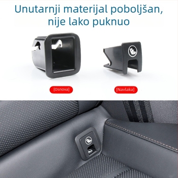 ISOFIX montažni sklop za stražnje sjedalo s panelom presvlake za dječji sjedalicu i donjim sigurnosnim kopčama, kompatibilan s VW Tuyue (2019–2024) i Skoda Cook (2018–2025) – Oukachi