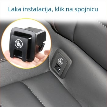 ISOFIX montažni sklop za stražnje sjedalo s panelom presvlake za dječji sjedalicu i donjim sigurnosnim kopčama, kompatibilan s VW Tuyue (2019–2024) i Skoda Cook (2018–2025) – Oukachi