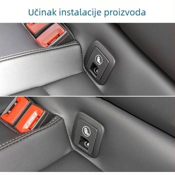 ISOFIX montažni sklop za stražnje sjedalo s panelom presvlake za dječji sjedalicu i donjim sigurnosnim kopčama, kompatibilan s VW Tuyue (2019–2024) i Skoda Cook (2018–2025) – Oukachi