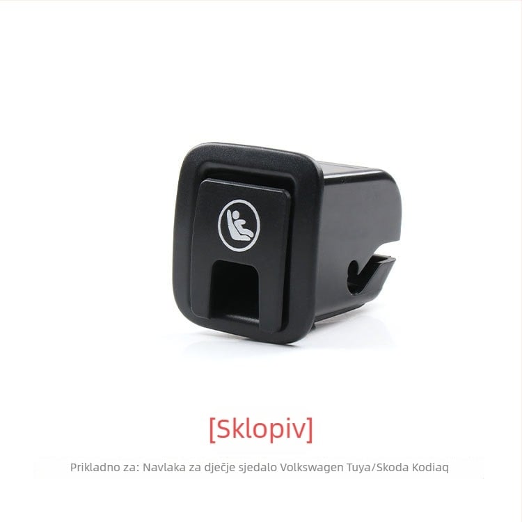 ISOFIX montažni sklop za stražnje sjedalo s panelom presvlake za dječji sjedalicu i donjim sigurnosnim kopčama, kompatibilan s VW Tuyue (2019–2024) i Skoda Cook (2018–2025) – Oukachi