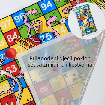Snake and Ladders 3D sklopiva ploča za djecu – igra s interakcijom roditelj-dijete, materijal: Blow molding Paper
