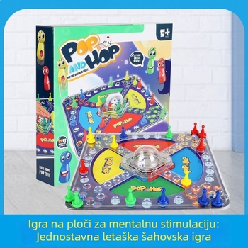 Stolna igra: Četiri u nizu – Flying Chess, edukativna i interaktivna, plastična, za uzrast 7–14 godina.
