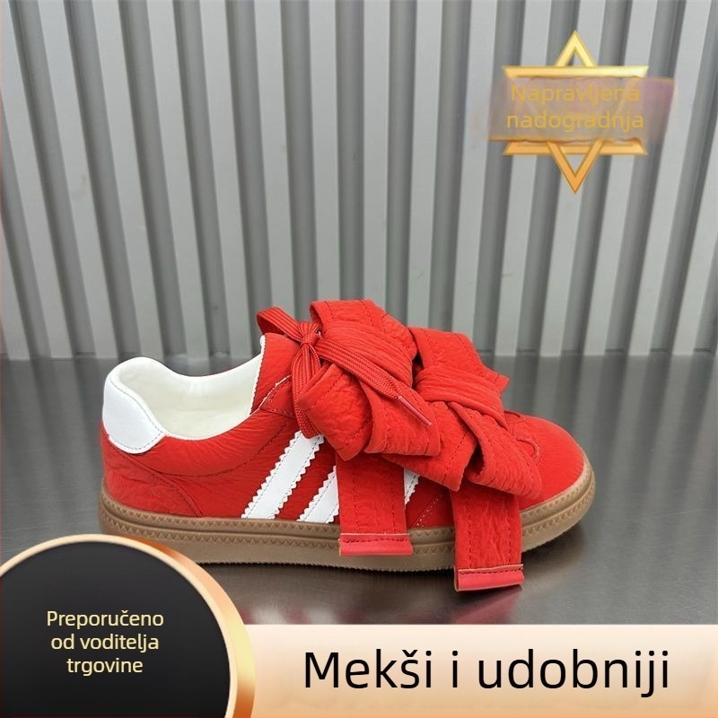 Ženske platnene tenisice s dvostrukim mašnicama, debela gumena potplata, vezanje na šnir, latex ulošak, za odrasle