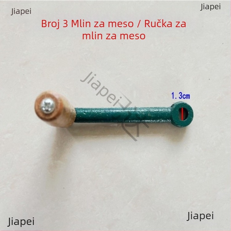 Ručni mesni mlinac — ručica No.3/5/8/10/12, dodatak za mesni mlin, nehrđajući čelik
