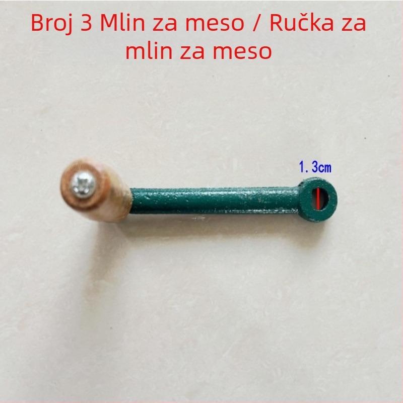 Ručni mesni mlinac — ručica No.3/5/8/10/12, dodatak za mesni mlin, nehrđajući čelik