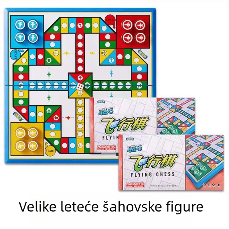 The Money Boss Magnetna sklopiva Gomoku i Flying Chess – Plastika, Prijenosna, Edukativna, Interaktivna (Za uzrast 15–35 godina)