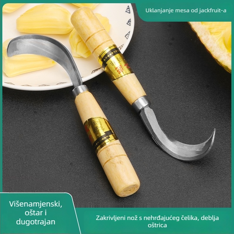 Jackfruit specijalni nož za otvaranje, guljenje i izdubljivanje središta – metalna oštrica, Toyokawa branda, mogućnost prilagođavanja logotipa, moderni minimalistički dizajn