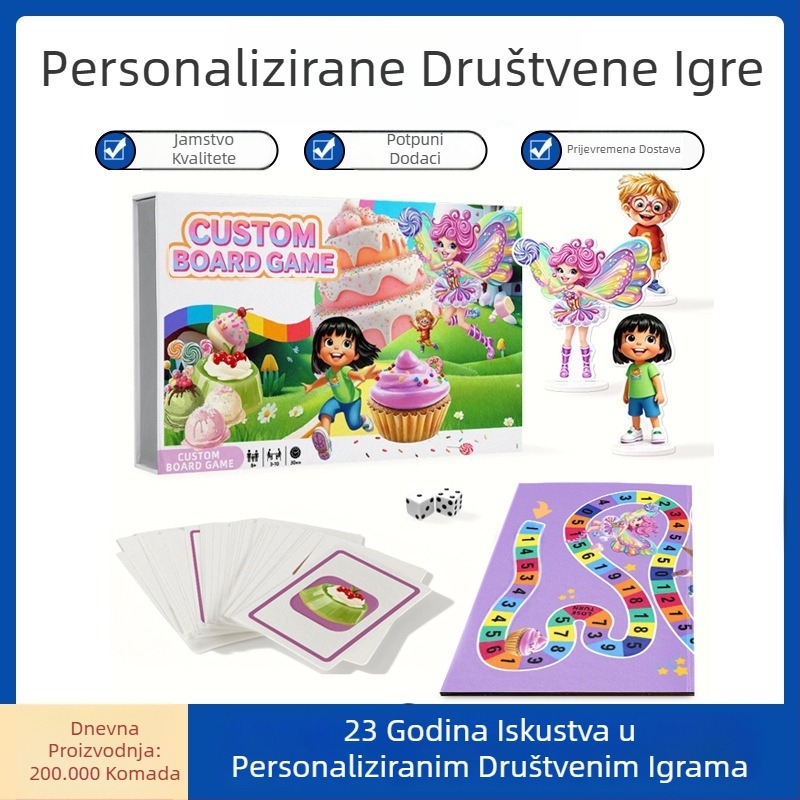 Porodična društvena igra s prilagodljivim Monopolyjem, Letećim šahom i Zmije i ploče – interaktivne puzzle karte, kartonski dijelovi, za dob 4–14