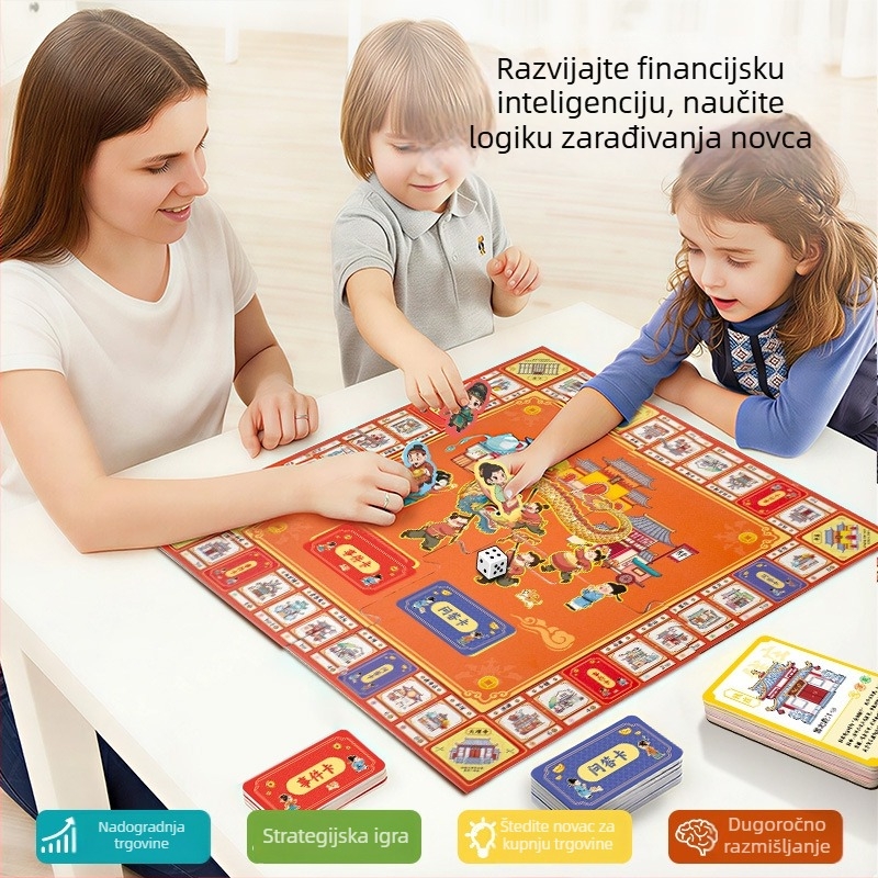 Dječja stolna igra — obrazovna, interaktivna, potiče logičko razmišljanje i koordinaciju ruka-oko, za dva igrača (Materijal: papir; Brend: Mili Mouse; Uzrast: 4–14)