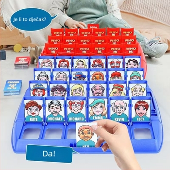 Dječja društvena igra - logičko razmišljanje i pogađanje likova, plastika, za dob 4–6 godina