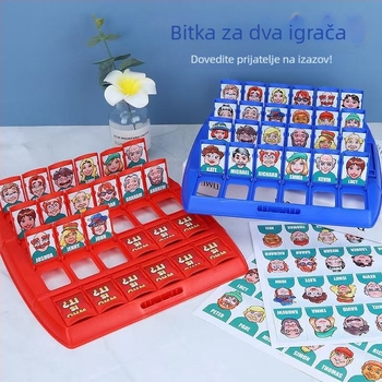 Dječja društvena igra - logičko razmišljanje i pogađanje likova, plastika, za dob 4–6 godina