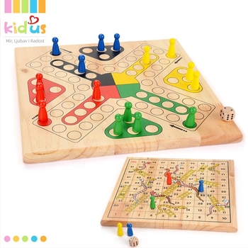 Drvena igra šah i Ludo za djecu - roditeljsko-djecja interaktivna edukativna igra (Materijal: borovina; Brand: kidus; Kategorija: društvene igre šah; Podrijetlo: Lishui; 3C: Drvene igračke do 14 godina)