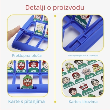 Guess Who I Am Karti Igra – Dvostruka stolna igra za razvoj koncentracije i inteligencije, za starije osobe