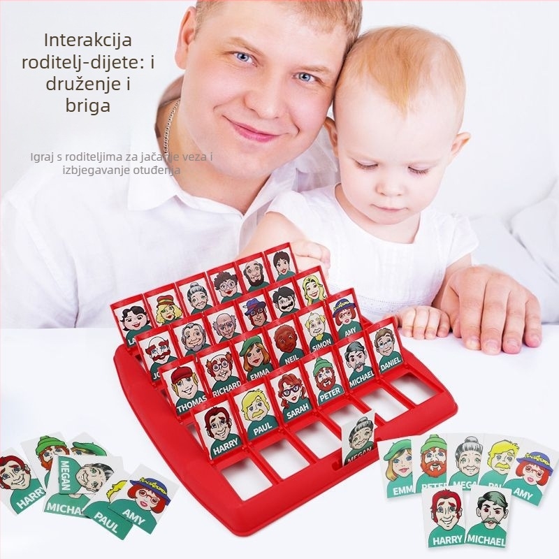 Guess Who I Am Karti Igra – Dvostruka stolna igra za razvoj koncentracije i inteligencije, za starije osobe