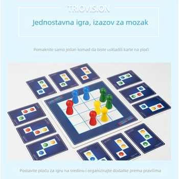 HXBE Drvena stolna igra za djecu 4–6 godina — edukativna multiplayer igra s šahovnim figurama