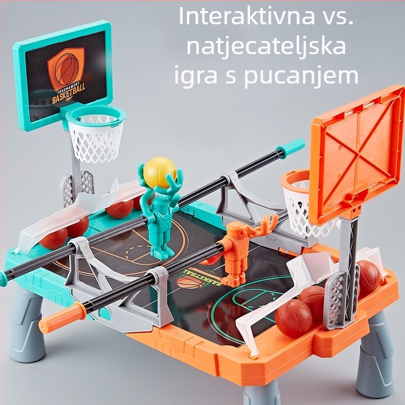 Dječja stolna igra gađanja lopte, od plastike, interaktivna, razvija vid i koordinaciju ruka-oko, za uzrast 7–14 i 15–35