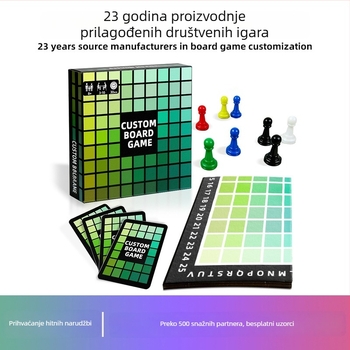 Dječja društvena igra s kartama i puzzleima — Monk, premazani papir, prilagodljiva za uzrast 4–14, potiče intelektualni razvoj i interaktivnu igru roditelj-dijete