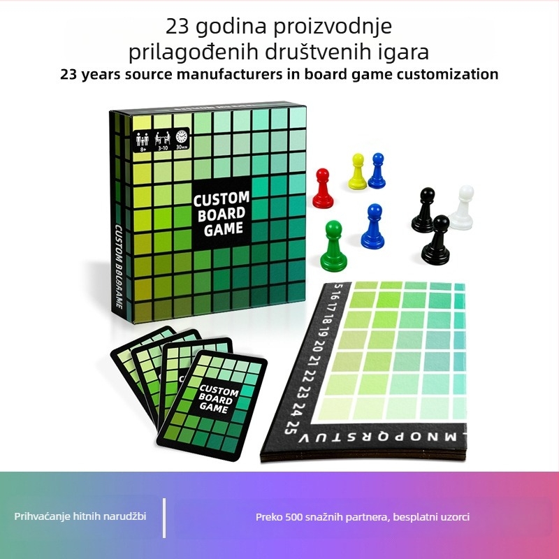 Dječja društvena igra s kartama i puzzleima — Monk, premazani papir, prilagodljiva za uzrast 4–14, potiče intelektualni razvoj i interaktivnu igru roditelj-dijete