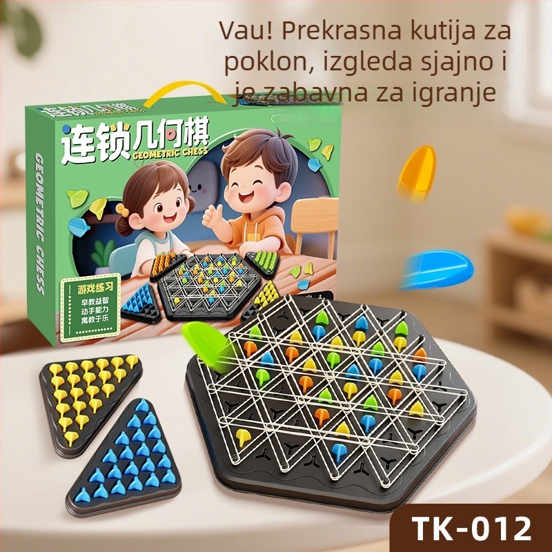 Geometrijski lančani šah – plastična stolna igra Le zai s geometrijom lanca