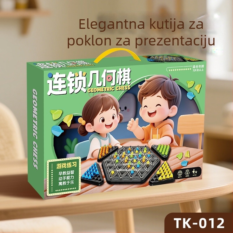 Geometrijski lančani šah – plastična stolna igra Le zai s geometrijom lanca