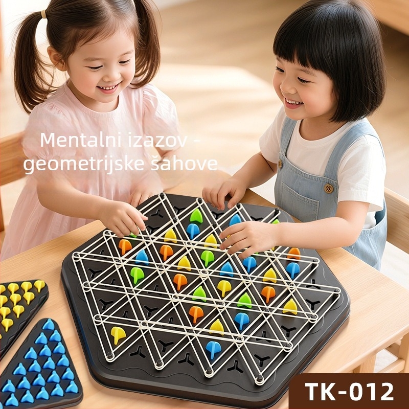 Geometrijski lančani šah – plastična stolna igra Le zai s geometrijom lanca
