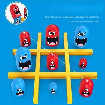 Dječja Tic Tac Toe igra — Plastični dijelovi igre, Borbena igra (Dob: 7–14, 15–35; Podrijetlo Guangdong; Materijal Plastika; Klasifikacija Djelovi igre; Posebne značajke Borbena igra)