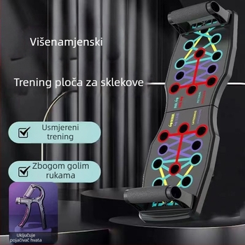 XL1 sklopiva ploča za sklekove — 0,8 kg, višenamjenski trening alat za kućnu i vanjsku uporabu