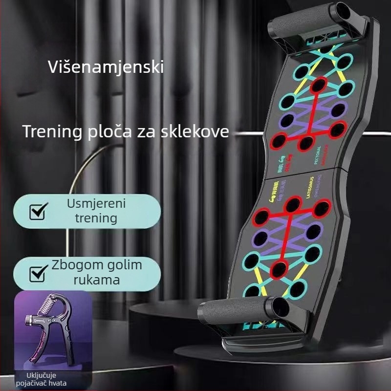 XL1 sklopiva ploča za sklekove — 0,8 kg, višenamjenski trening alat za kućnu i vanjsku uporabu
