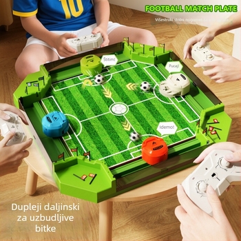 Igra stolnog nogometa za djecu – edukativna, interakcija roditelj-dijete, višeigračko borba na stolu, ABS materijal, uzrast 7–14 godina