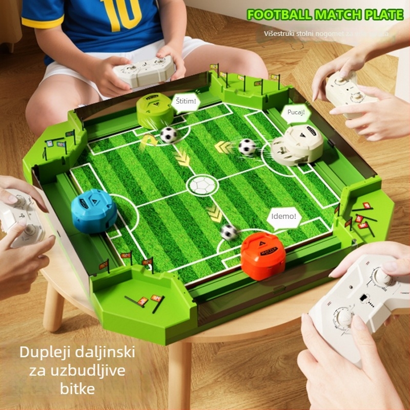 Igra stolnog nogometa za djecu – edukativna, interakcija roditelj-dijete, višeigračko borba na stolu, ABS materijal, uzrast 7–14 godina