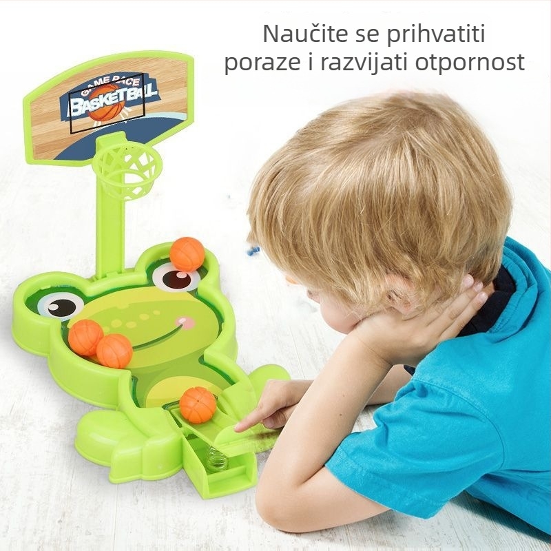 Stolna košarkaška igra s izbacnim mehanizmom, plastična konstrukcija, unutarnja uporaba, od 14 godina nadalje