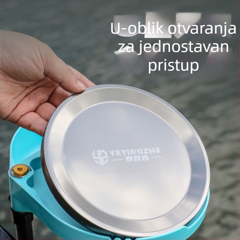 Camper magnetska pločica za mamce – plastična, snažan magnet, univerzalna kutija za mamce za ribolov
