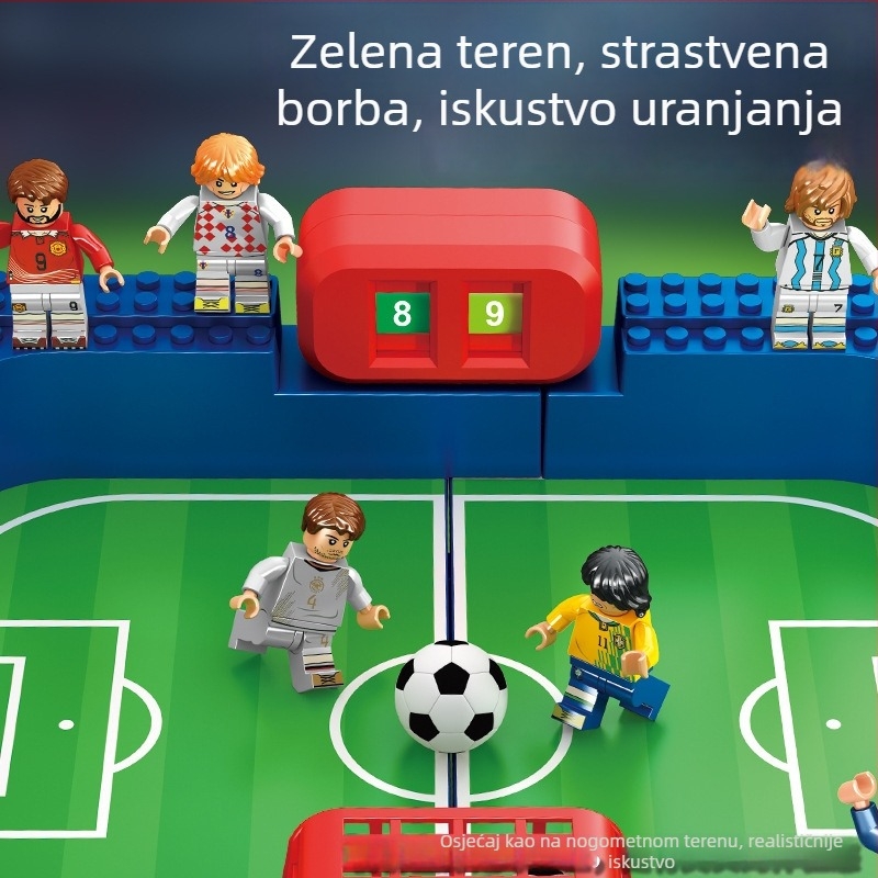 Stolni nogomet za dva | Plastika | Dvostruki duel za koordinaciju ruka-oko uz unaprijeđenu igru | Šarena kutija u pakiranju