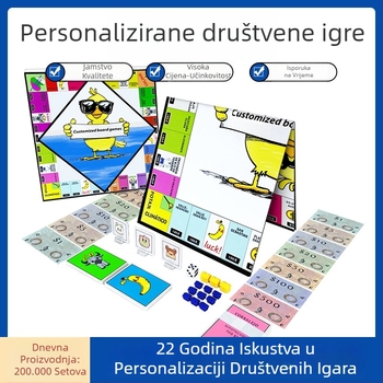 Trosgra s obiteljskom interakcijom i prilagođavanjem Monopoly – poticanje intelektualnog razvoja, kartice od laminiranog papira, pakiranje u bočnoj kutiji, uzrast 4–14