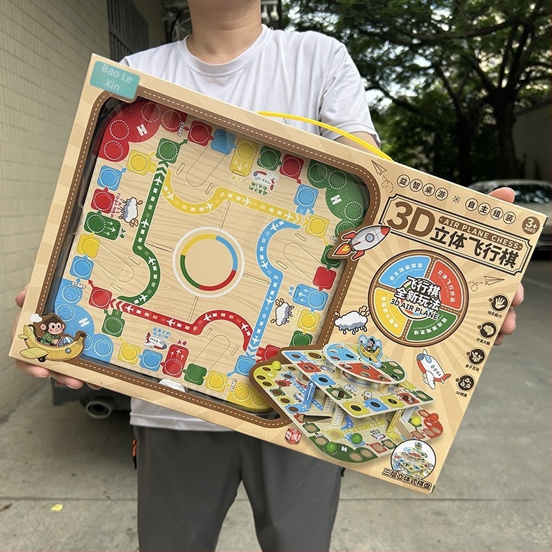 3D leteći šahovski set igrač za djecu, stolna borbena igra, plastika, uzrast 4–6 godina, pakiranje s prozorom