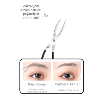 Beijue pinceta za obrve, zakrivljeni alat za uklanjanje dlačica, ugljična čelika, podrijetlo Yangjiang