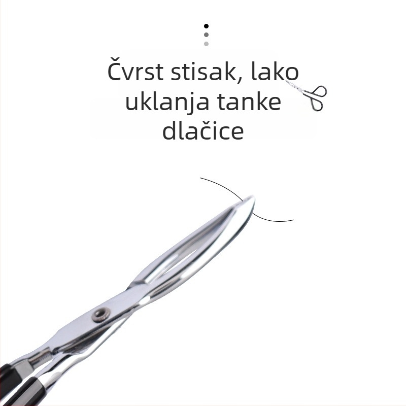 Beijue pinceta za obrve, zakrivljeni alat za uklanjanje dlačica, ugljična čelika, podrijetlo Yangjiang