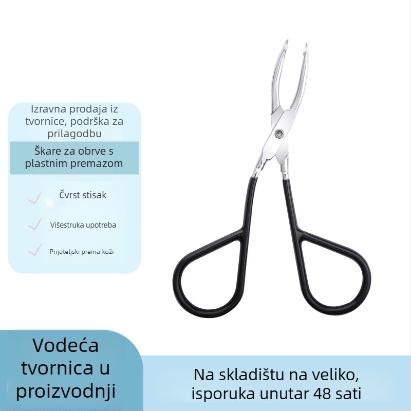 Beijue pinceta za obrve, zakrivljeni alat za uklanjanje dlačica, ugljična čelika, podrijetlo Yangjiang