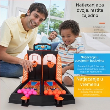 Stolni prstni košarkaški pokretač – Interaktivna multiplayer igračka (plastika; za djecu 4–6 godina; unutarnja uporaba)