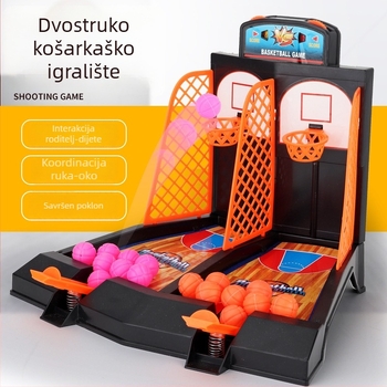 Stolni prstni košarkaški pokretač – Interaktivna multiplayer igračka (plastika; za djecu 4–6 godina; unutarnja uporaba)