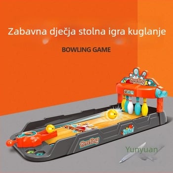Tabletop bowling igra za djecu — plastika, za unutarnju upotrebu, dob 4–6 godina, pakiranje u šarenoj kutiji, 3C autentifikacija: 2020152205029667.