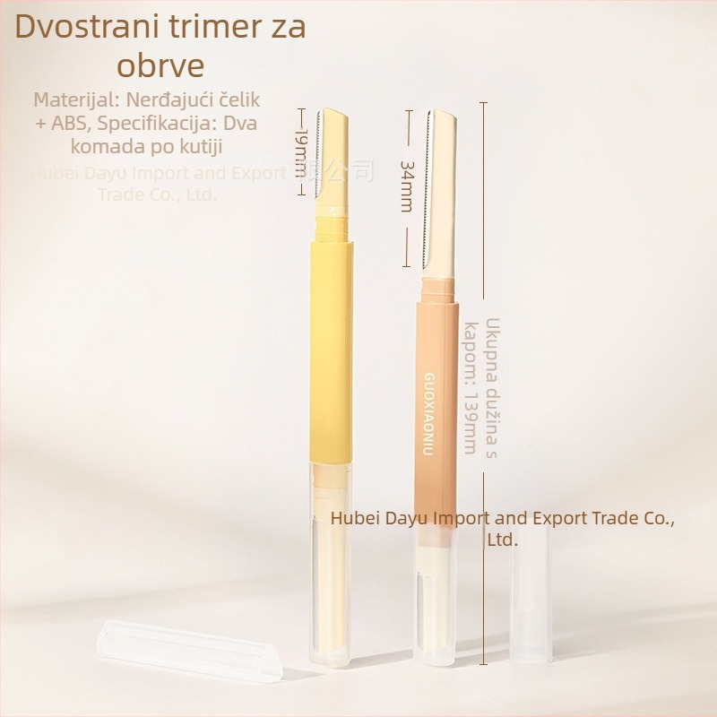 Dvostruki trimer za obrve za muškarce i žene — Marka guoxiaoniu; Materijal: nehrđajući čelik i ABS; Podrijetlo: Hubei; Klasifikacija: nož za obrve